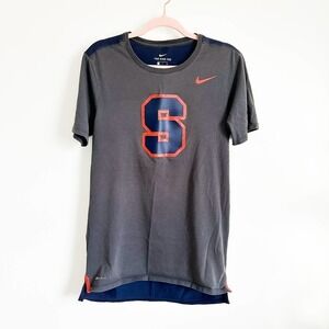 Nike Gray Blue Orange Syracuse University The Nike Tee Athletic Fit Tee Shirt